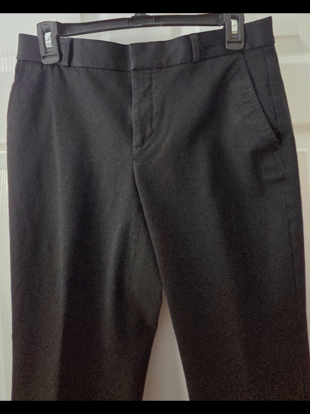 Banana Republic Ryan Dress Pants – Black, Size 4 (Cotton Stretch)